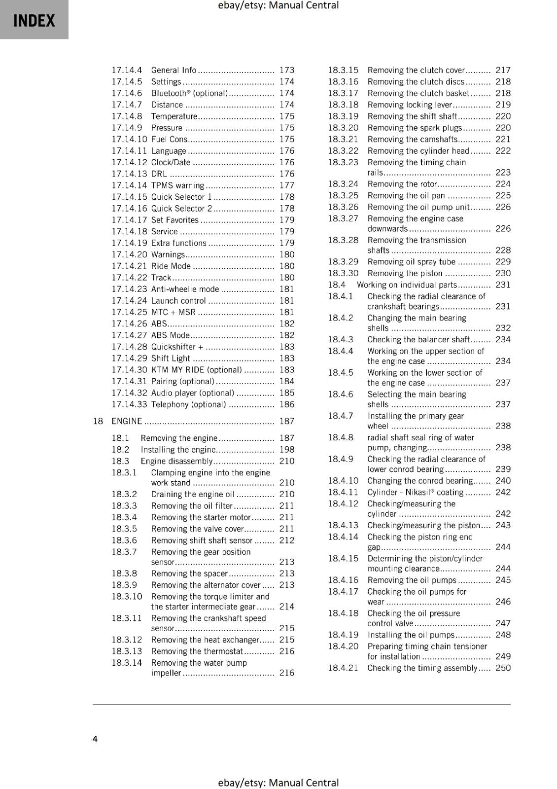 KTM 2019 - 790 DUKE L - SERVICE REPAIR