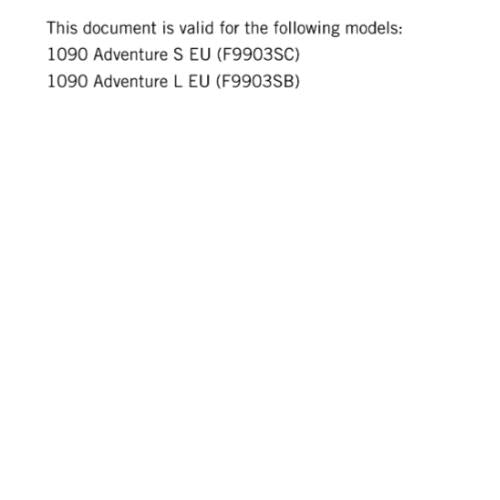 KTM 2019 - 1090 ADVENTURE S L - SERVICE REPAIR