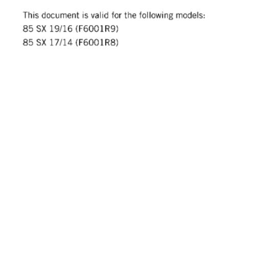 KTM 2018 - 85 SX 19/16 17/14- SERVICE REPAIR WORKSHOP