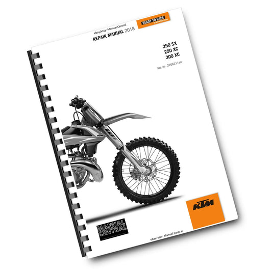 KTM 2018 - 250 300 SX XC - SERVICE REPAIR WORKSHOP
