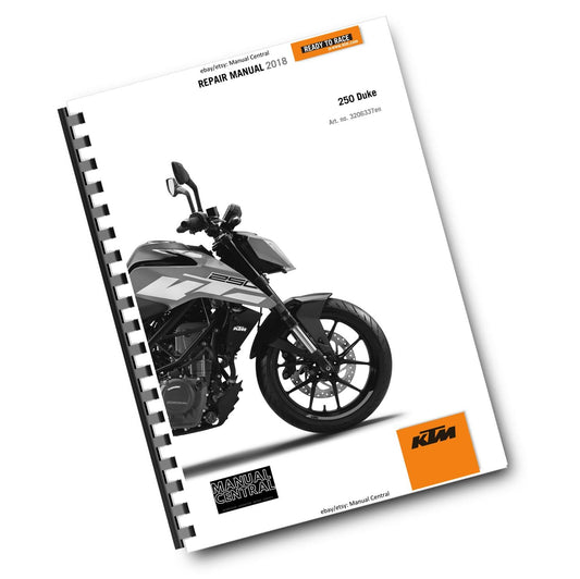KTM 2018 - 250 DUKE - SERVICE REPAIR WORKSHOP