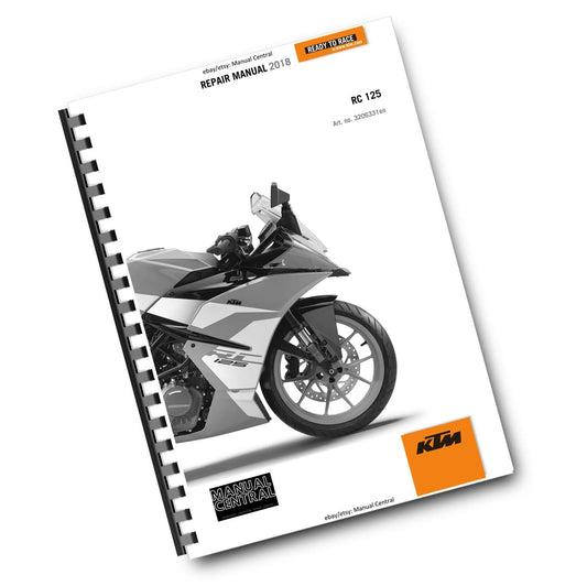 KTM 2018 - RC 125 - SERVICE REPAIR WORKSHOP
