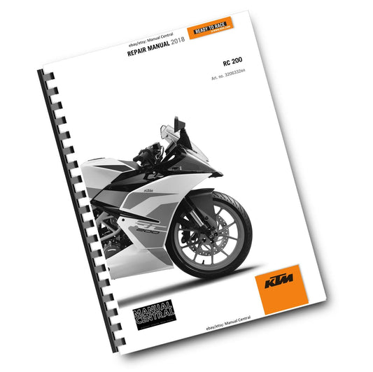 KTM 2018 - RC 200 - SERVICE REPAIR WORKSHOP