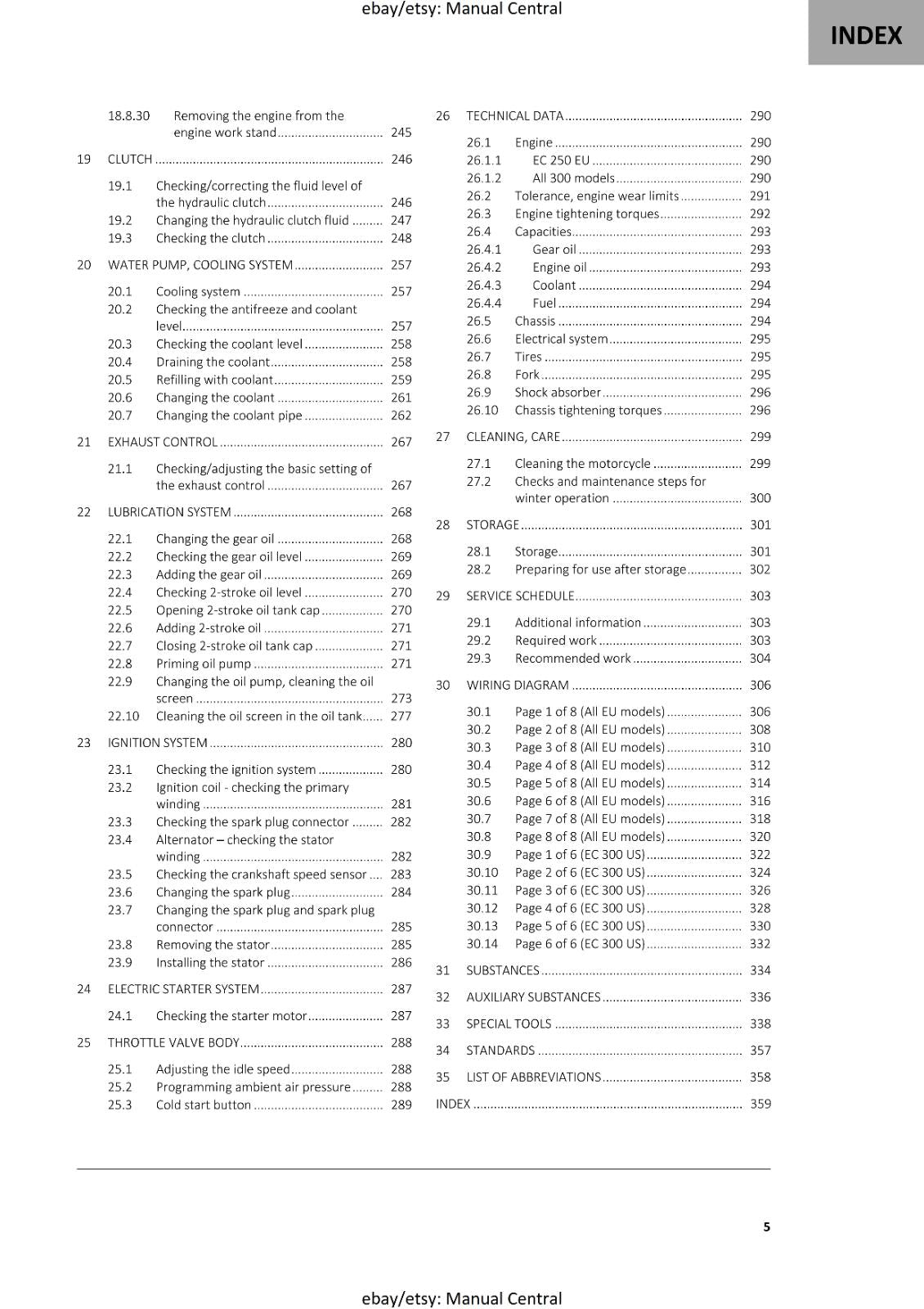 GASGAS 2021 - EC 250 300 -  SERVICE WORKSHOP REPAIR MANUAL