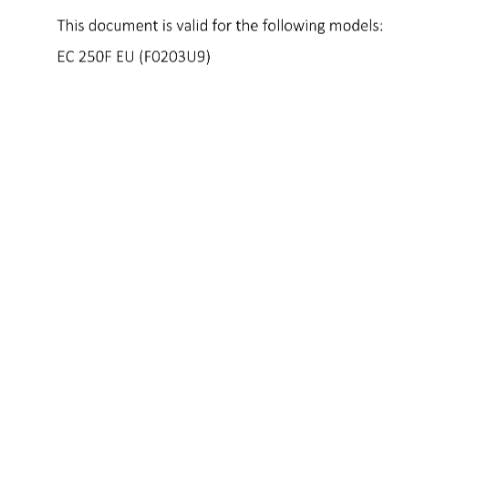 GASGAS 2021 - EC 250F -  SERVICE WORKSHOP REPAIR MANUAL