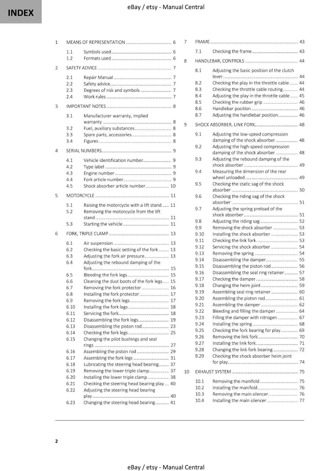 100 GSM GASGAS 2021 MC 65 SERVICE WORKSHOP REPAIR MANUAL