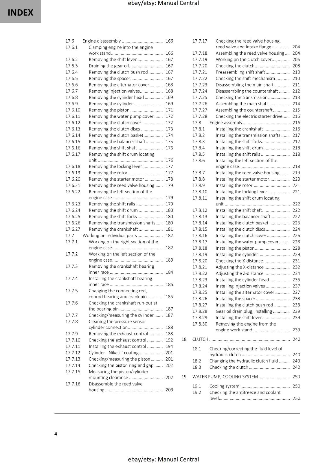 GASGAS 2022 - EX 250 300 - SERVICE WORKSHOP REPAIR MANUAL