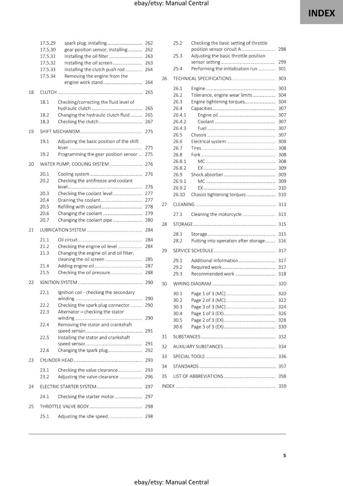 GASGAS 2022 - MC EX 250F - SERVICE WORKSHOP REPAIR MANUAL