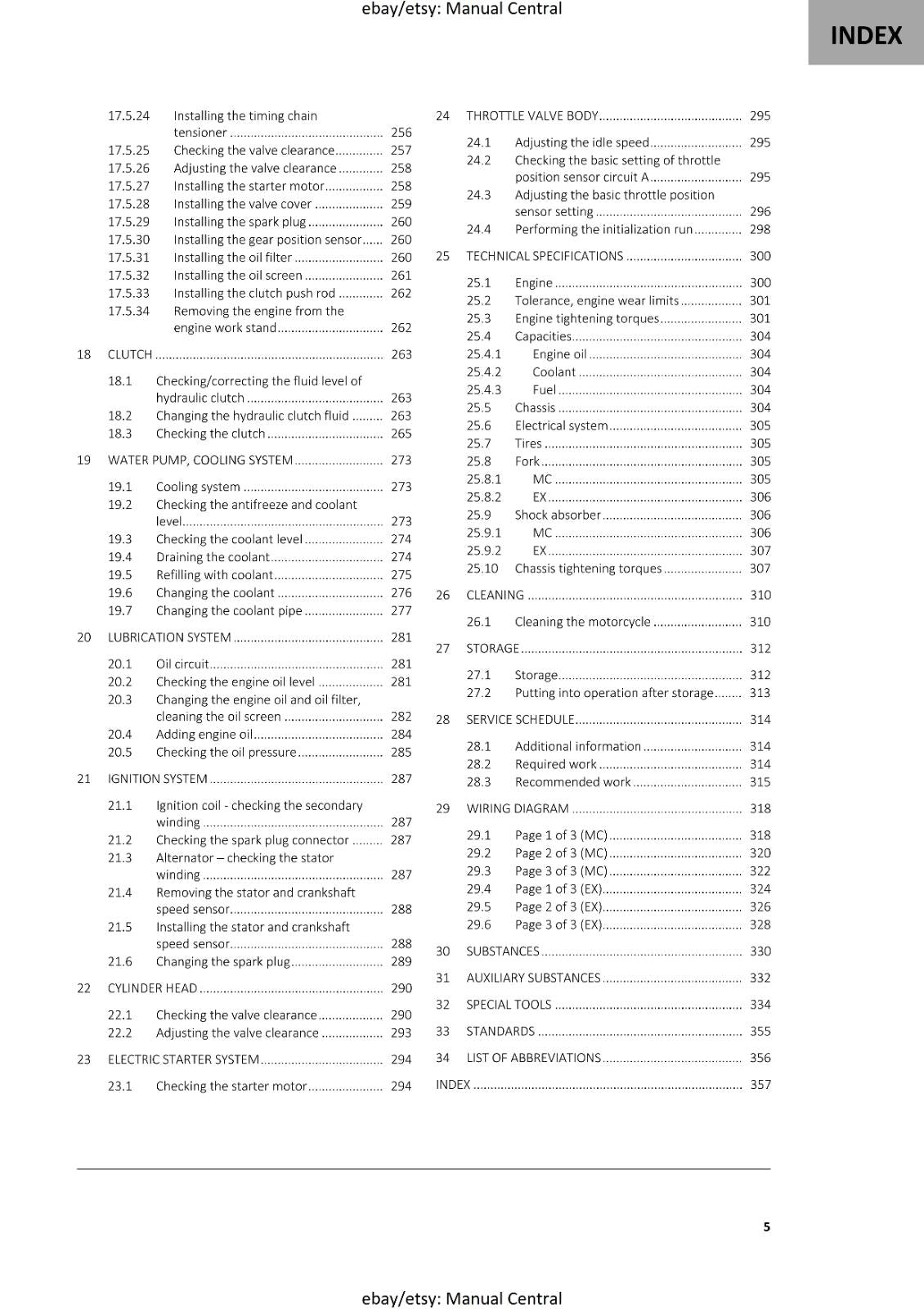 GASGAS 2022 - MC EX 350F - SERVICE WORKSHOP REPAIR MANUAL