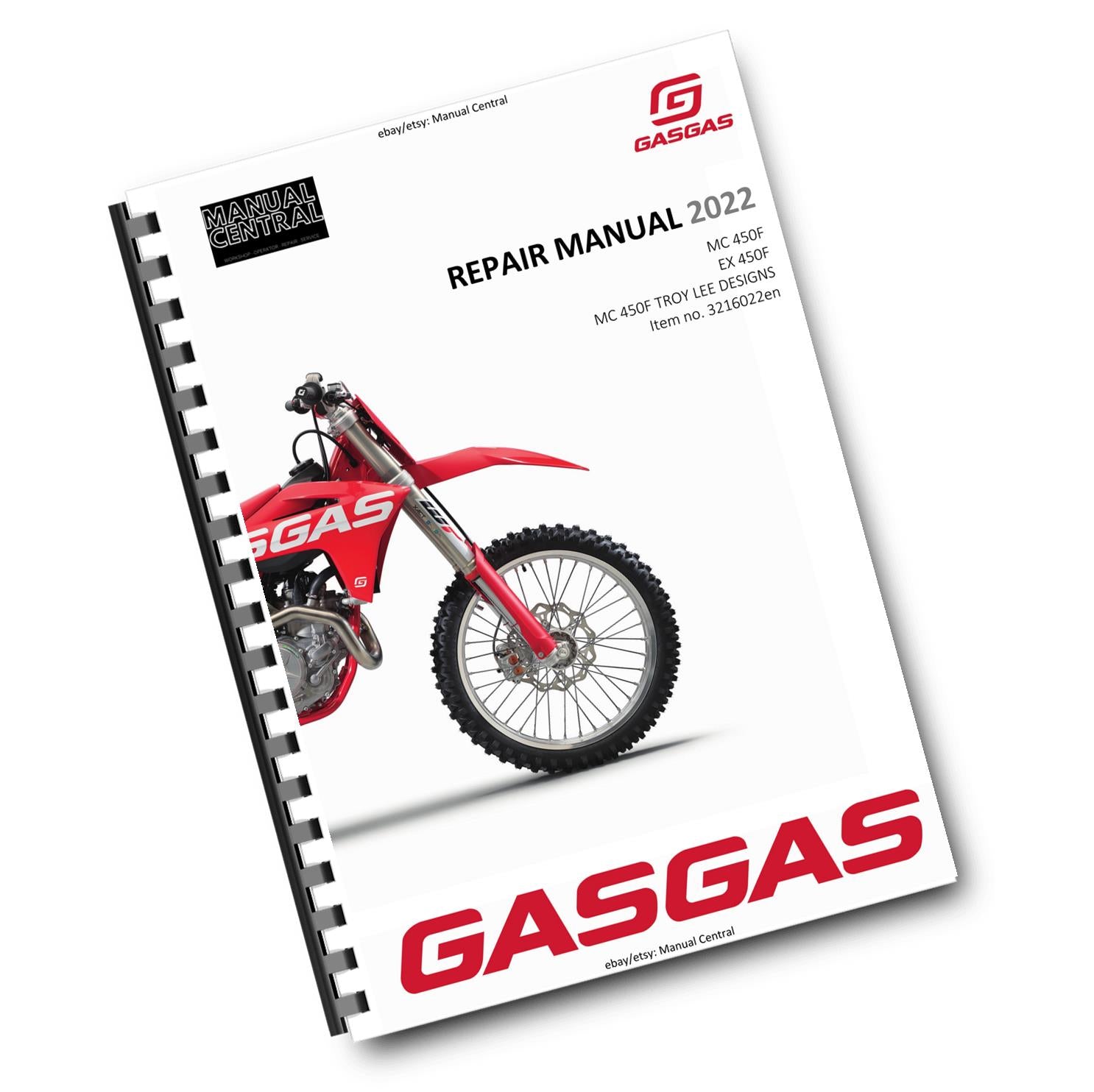GASGAS 2022 - MC EX 450F TROY LEE DESIGNS - SERVICE WORKSHOP REPAIR MANUAL