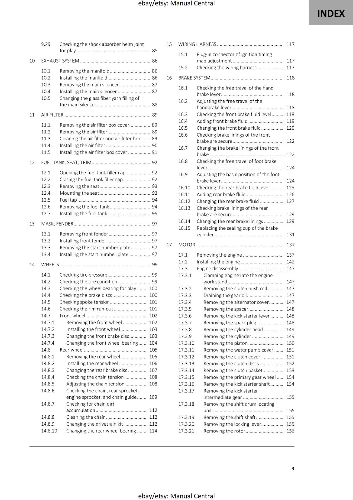 GASGAS 2022 - MC 85 19/16 17/14 - SERVICE WORKSHOP REPAIR MANUAL