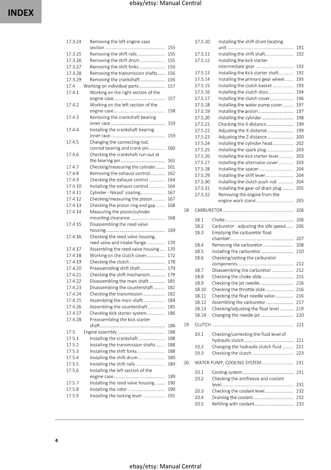 GASGAS 2022 - MC 125 - SERVICE WORKSHOP REPAIR MANUAL