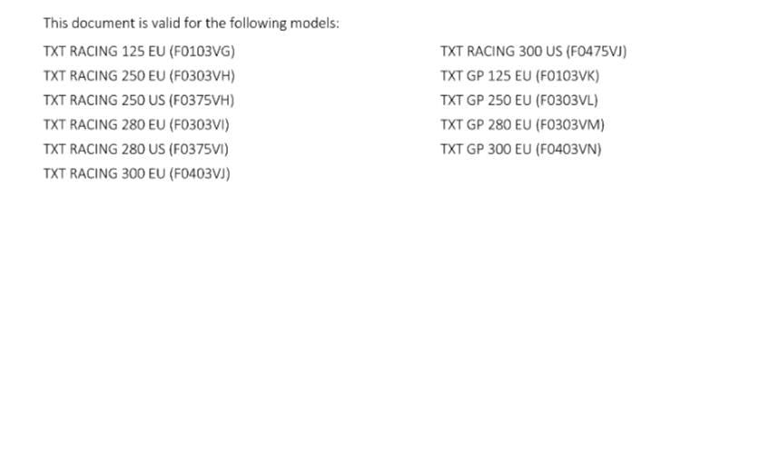 GASGAS 2022 - TXT RACING GP 125 250 280 300 - SERVICE WORKSHOP REPAIR MANUAL