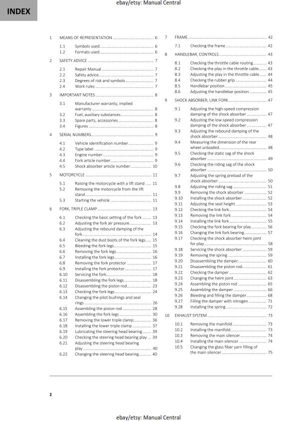 100 GSM - GASGAS 2022 - MC 50 - SERVICE WORKSHOP REPAIR MANUAL