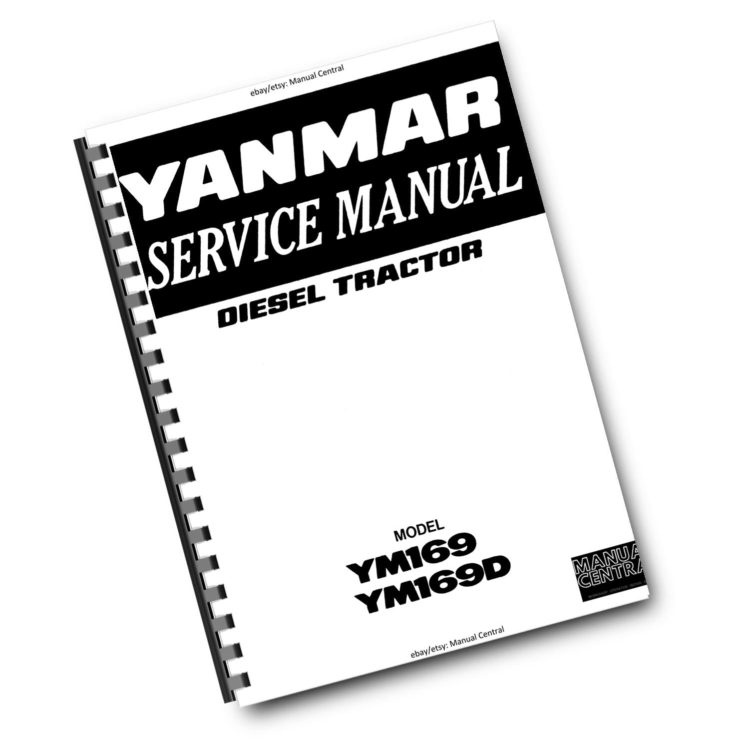 YANMAR DIESEL TRACTOR - YM169 YM169D - WORKSHOP REPAIR SERVICE MANUAL