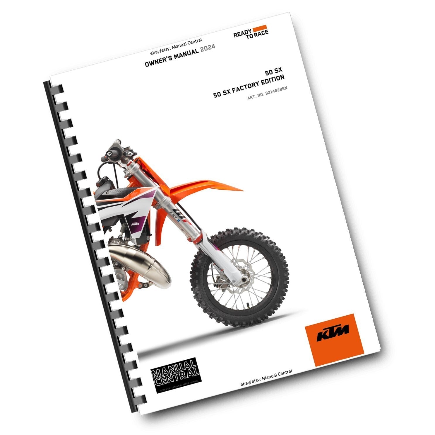 KTM 2024 - 50 SX FACTORY EDITION - OWNERS MANUAL USER GUIDE