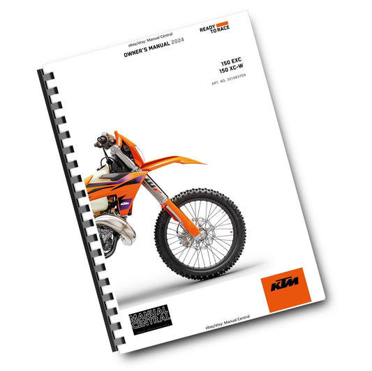 KTM 2024 - 150 EXC XC-W - OWNERS MANUAL USER GUIDE