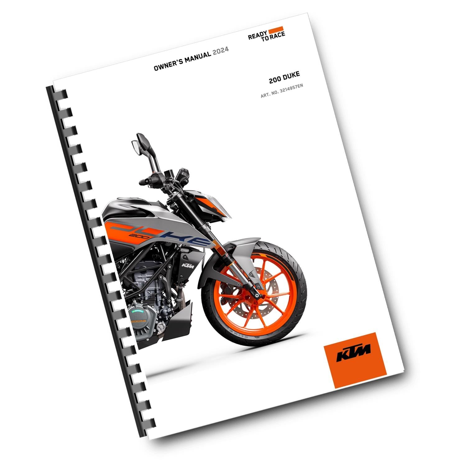 KTM 2024 - 200 DUKE - OWNERS MANUAL USER GUIDE
