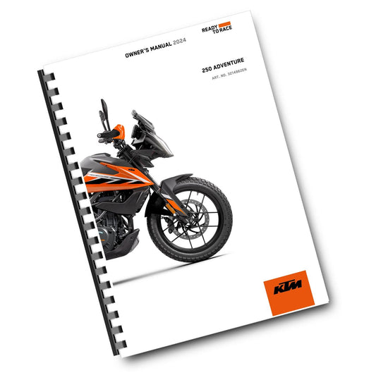 KTM 2024 - 250 ADVENTURE - OWNERS MANUAL USER GUIDE