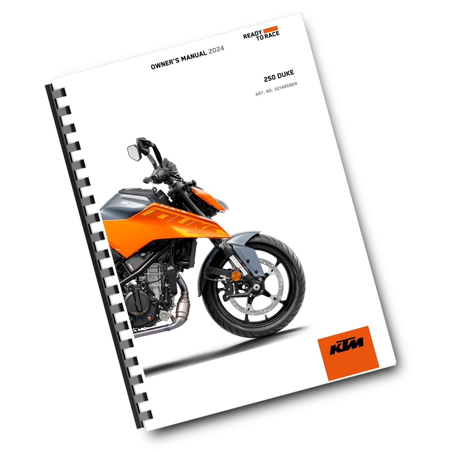 KTM 2024 - 250 DUKE US - OWNERS MANUAL USER GUIDE