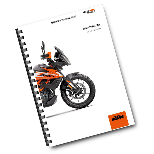 KTM 2024 - 390 ADVENTURE US EDITION - OWNERS MANUAL USER GUIDE