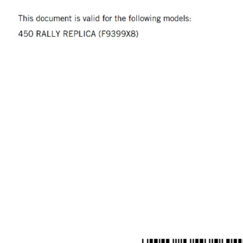 KTM 2024 - 450 RALLY FACTORY REPLICA - OWNERS MANUAL USER GUIDE & WIRING DIAGRAM