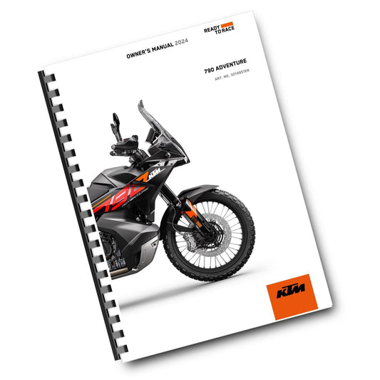 KTM 2024 - 790 ADVENTURE US EDITION - OWNERS MANUAL USER GUIDE
