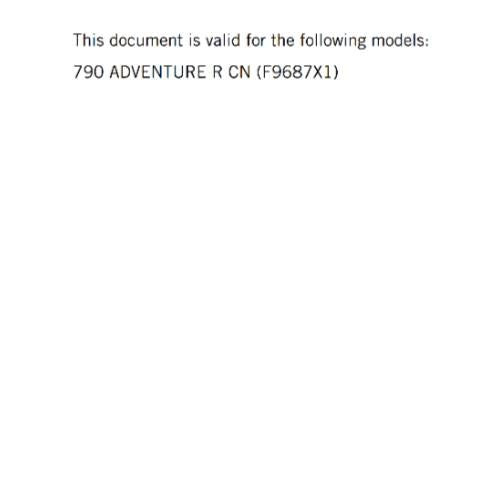 KTM 2024 - 790 ADVENTURE R - OWNERS MANUAL USER GUIDE