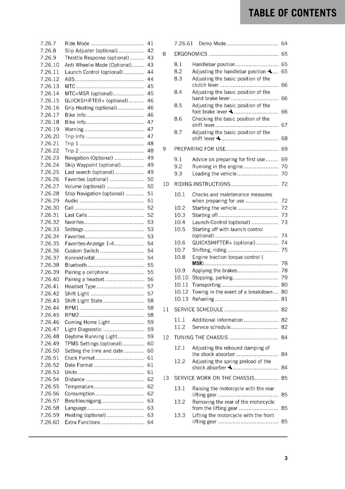 KTM 2024 - 990 DUKE US EDITION - OWNERS MANUAL USER GUIDE