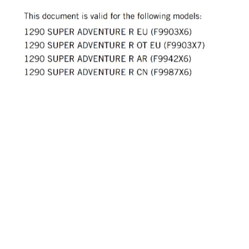 KTM 2024 - 1290 SUPER ADVENTURE R EU OT AR CN - OWNERS MANUAL USER GUIDE