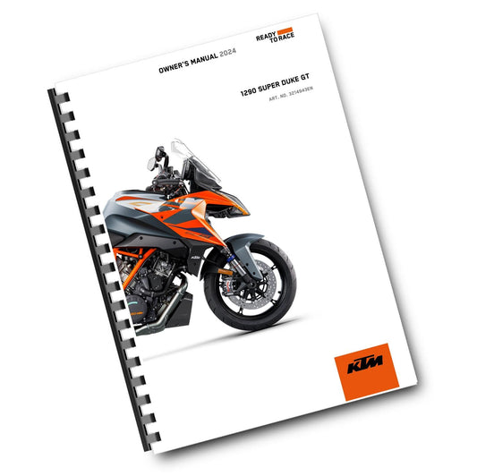 KTM 2024 - 1290 SUPER DUKE GT US EDITION - OWNERS MANUAL USER GUIDE