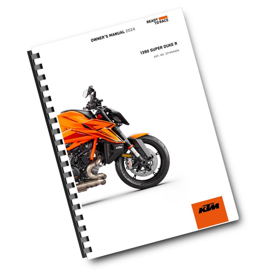 KTM 2024 - 1390 SUPER DUKE R - OWNERS MANUAL USER GUIDE