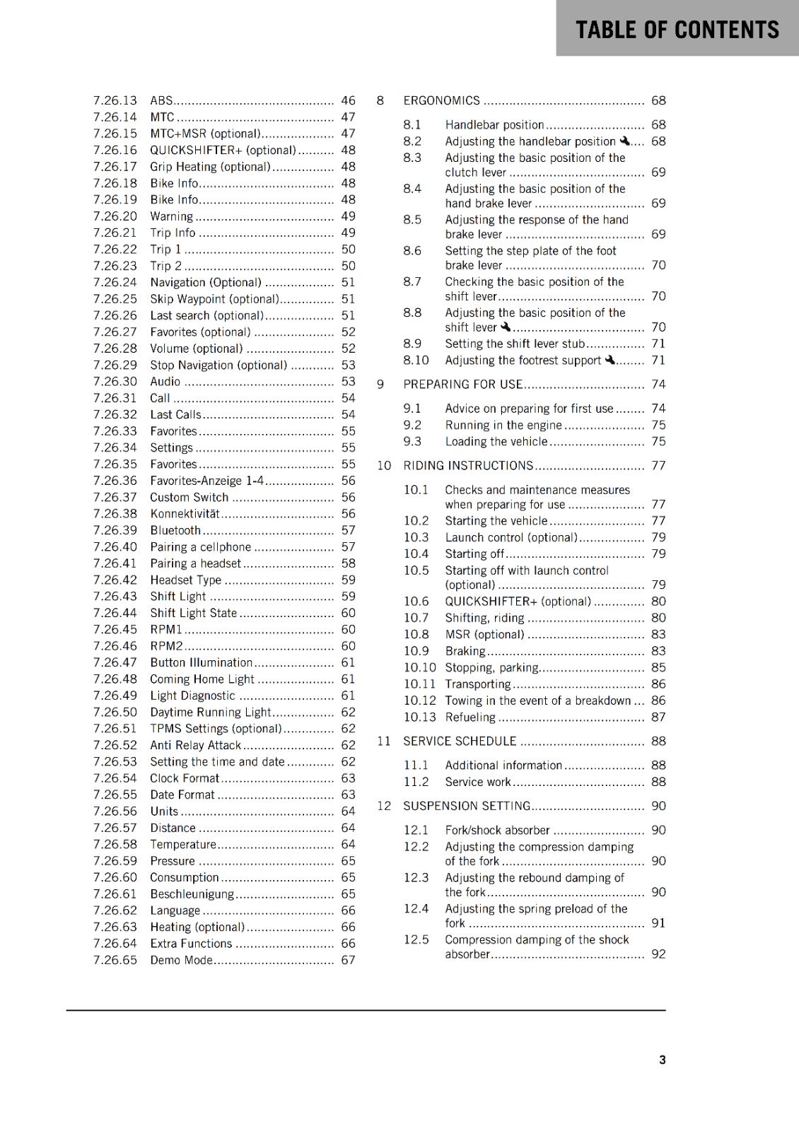 KTM 2024 - 1390 SUPER DUKE R - OWNERS MANUAL USER GUIDE