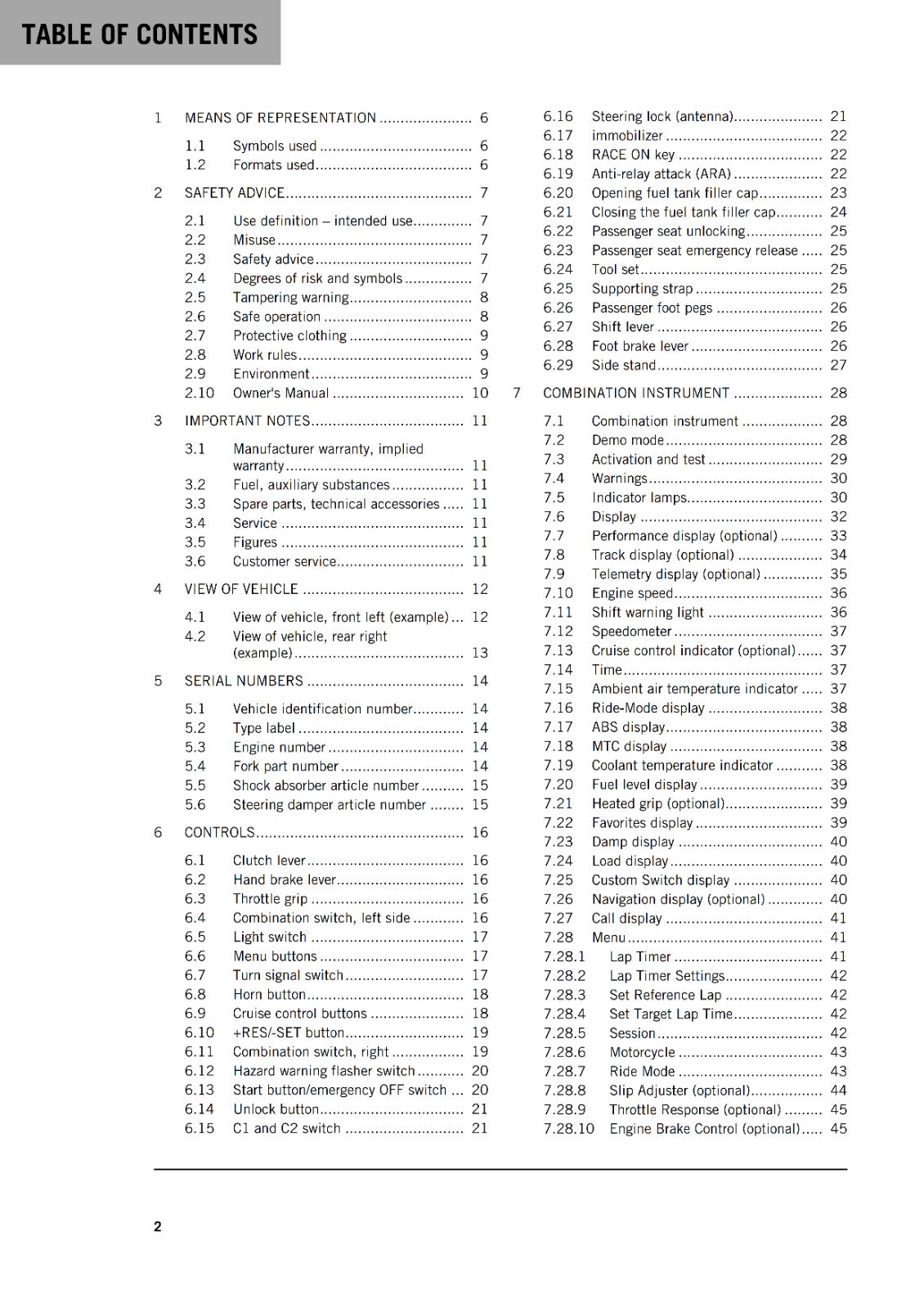 KTM 2024 - 1390 SUPER DUKE R EVO EU JP CN - OWNERS MANUAL USER GUIDE