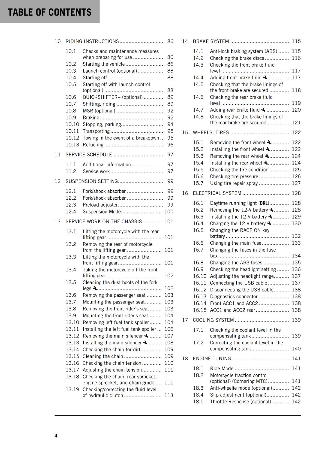 KTM 2024 - 1390 SUPER DUKE R EVO US EDITION - OWNERS MANUAL USER GUIDE
