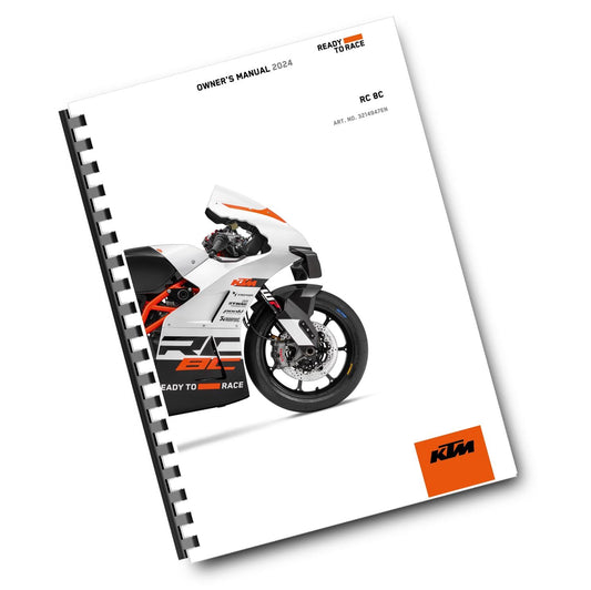 KTM 2024 - RC 8C - OWNERS MANUAL USER GUIDE