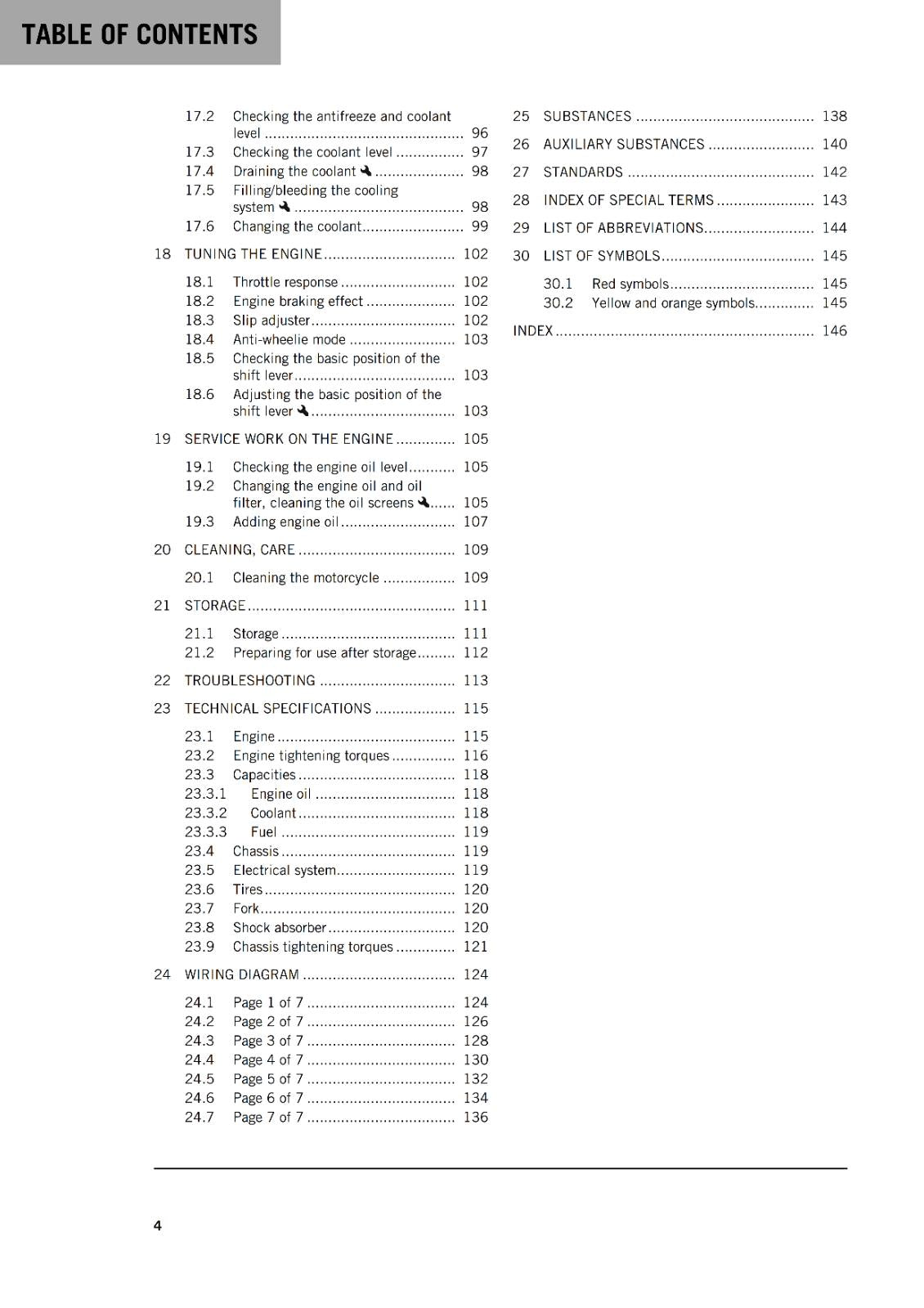 KTM 2024 - RC 8C - OWNERS MANUAL USER GUIDE