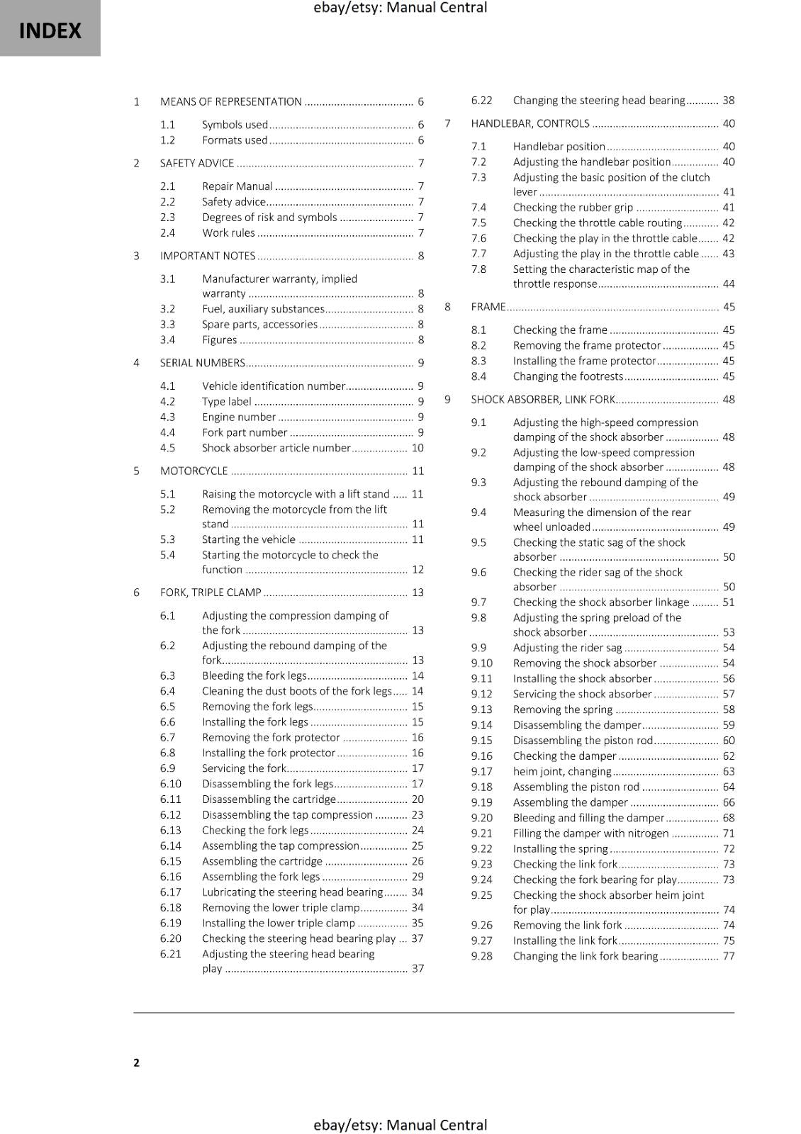 GASGAS 2024 EC 250 EC 300 SERVICE WORKSHOP REPAIR MANUAL