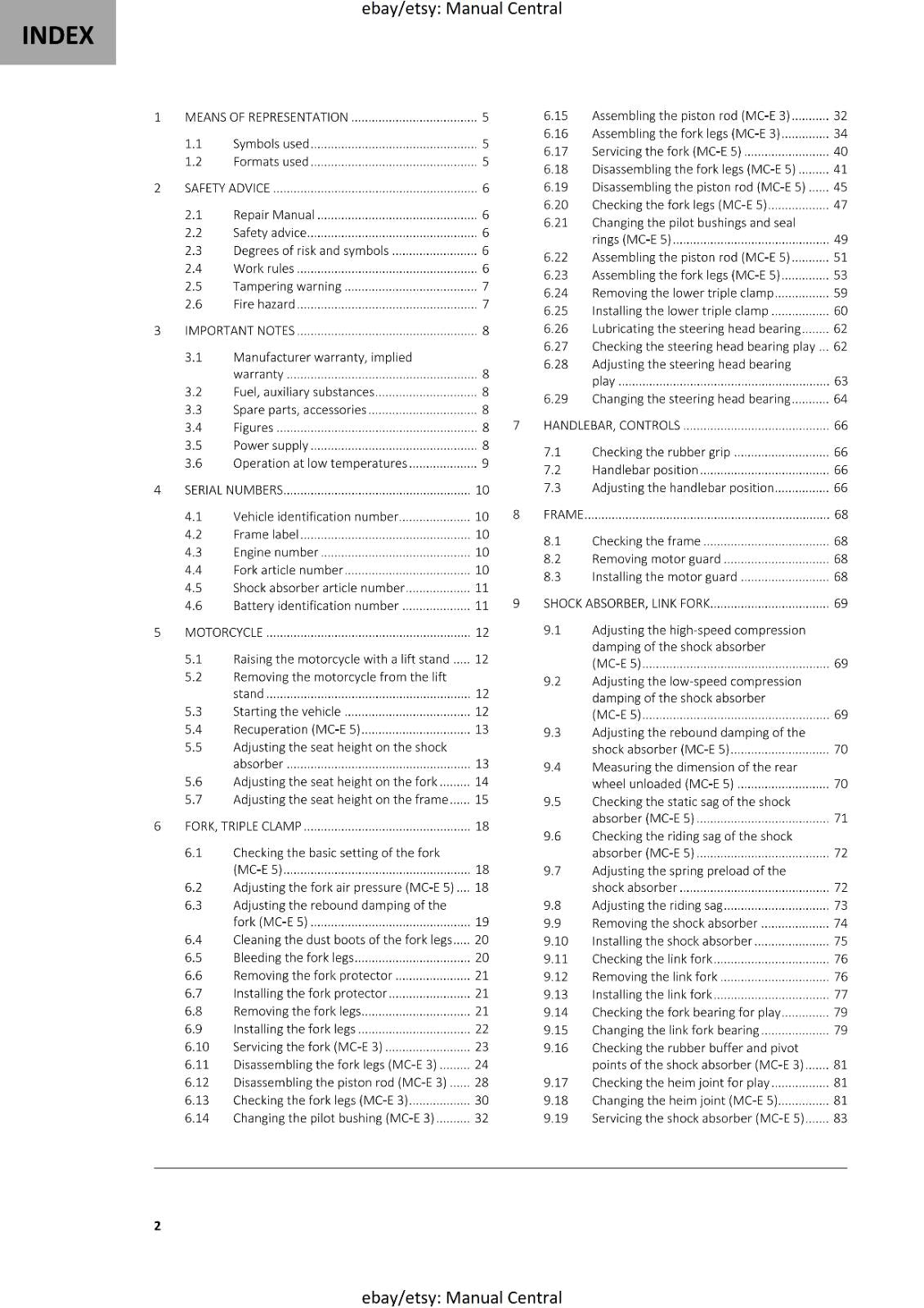 GASGAS 2024 MC-E 3 5 SERVICE WORKSHOP REPAIR MANUAL