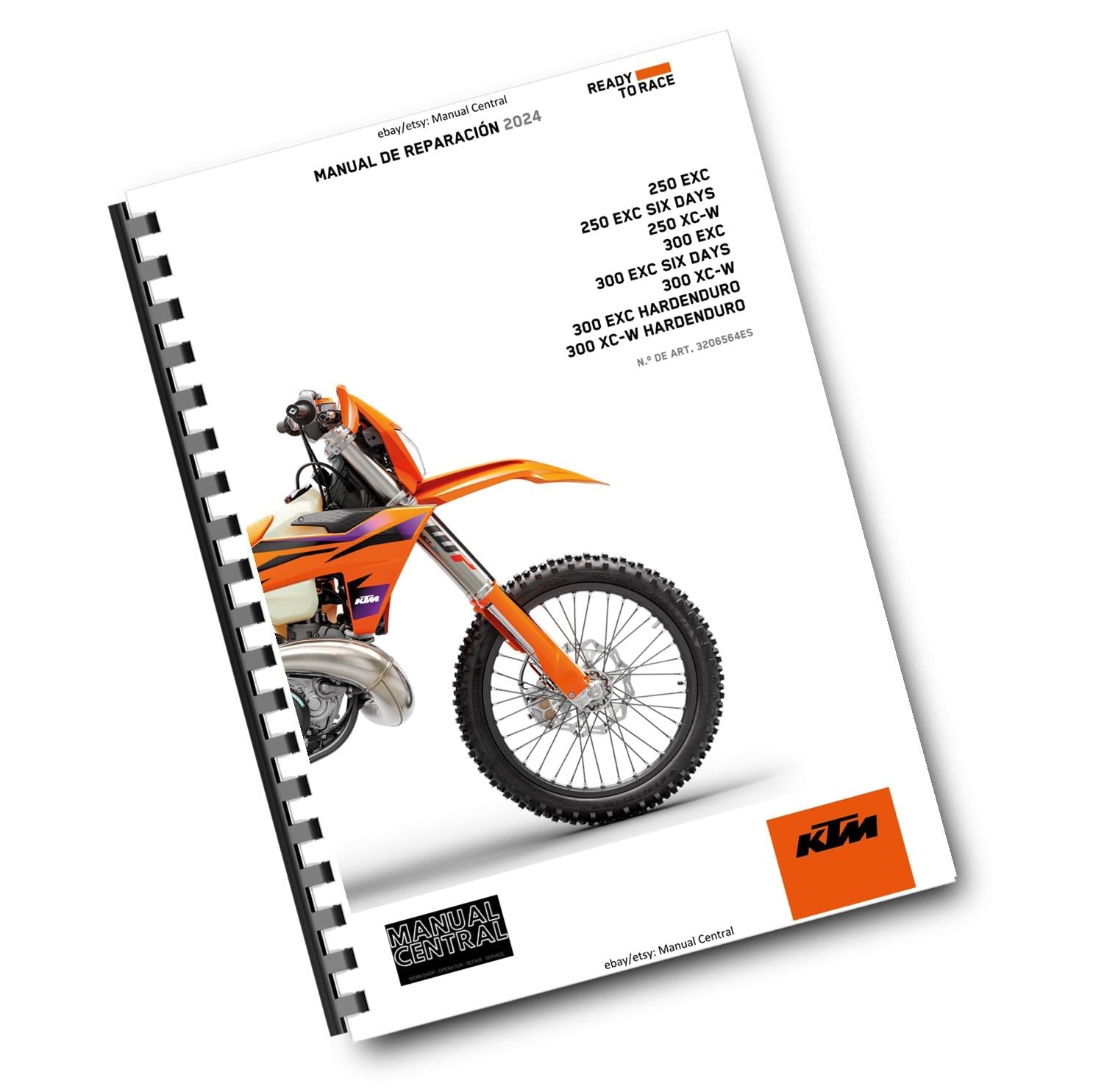 SPANISH LANGUAGE - KTM 2024 - 250 300 EXC SIX DAYS XC-W - MANUAL DE REPARACION
