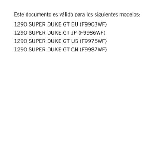 SPANISH LANGUAGE - KTM 2023 - 1290 SUPER DUKE GT - MANUAL DE REPARACION
