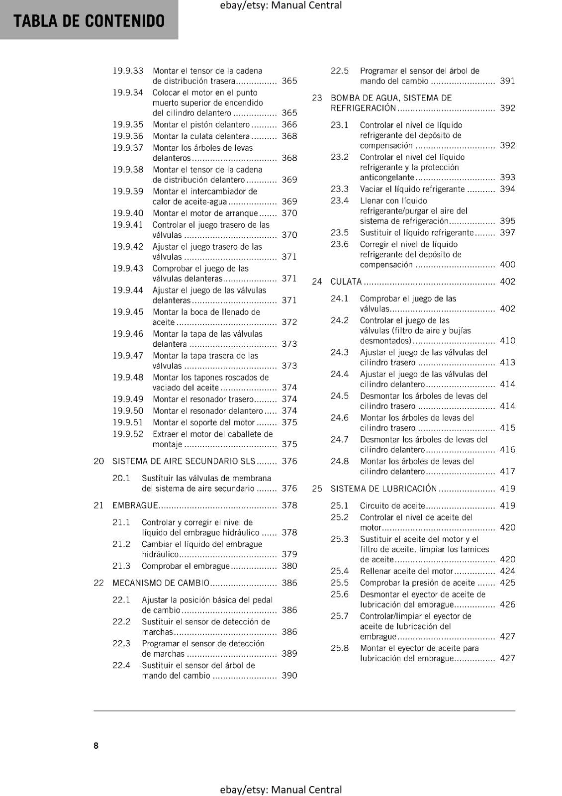 SPANISH LANGUAGE - KTM 2023 - 1290 SUPER DUKE GT - MANUAL DE REPARACION