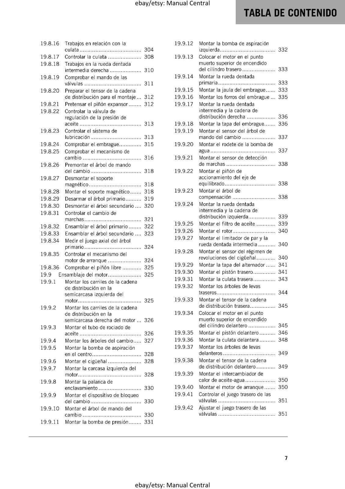 SPANISH LANGUAGE - KTM 2023 - 1290 SUPER ADVENTURE R  - MANUAL DE REPARACION