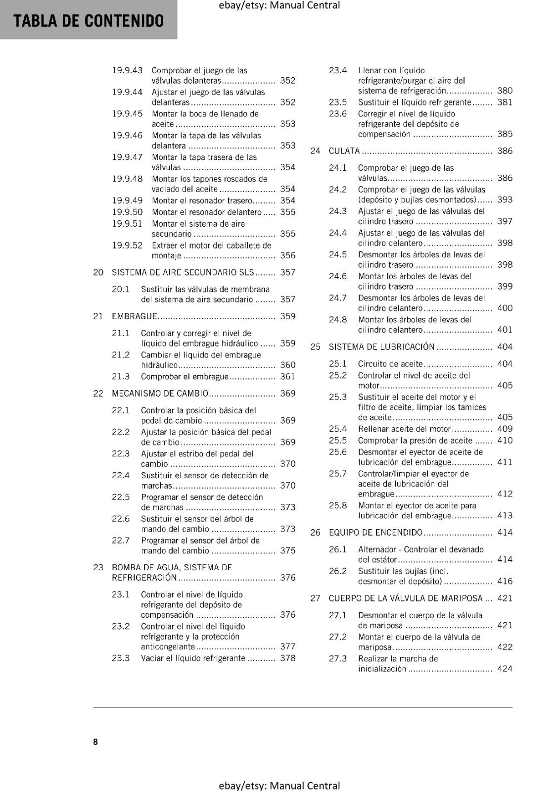 SPANISH LANGUAGE - KTM 2023 - 1290 SUPER ADVENTURE R  - MANUAL DE REPARACION