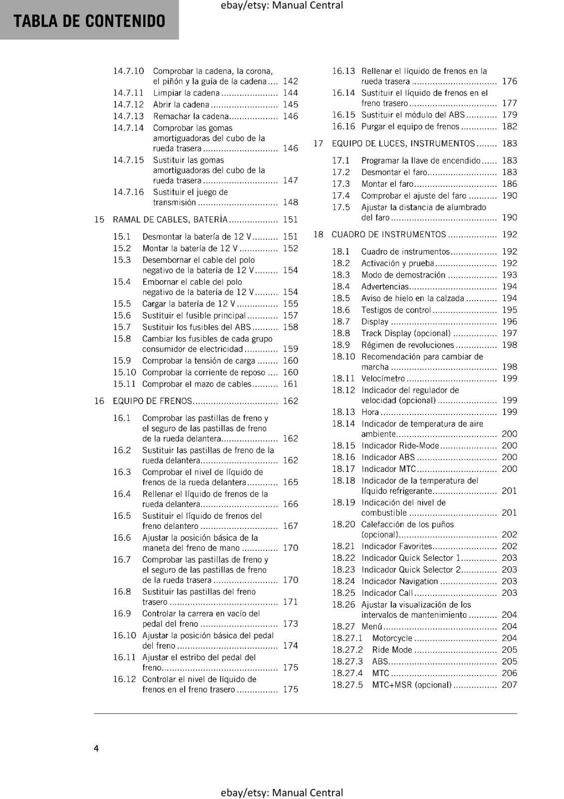 SPANISH LANGUAGE - KTM 2023 - 890 SMT EU VERSION - MANUAL DE REPARACION