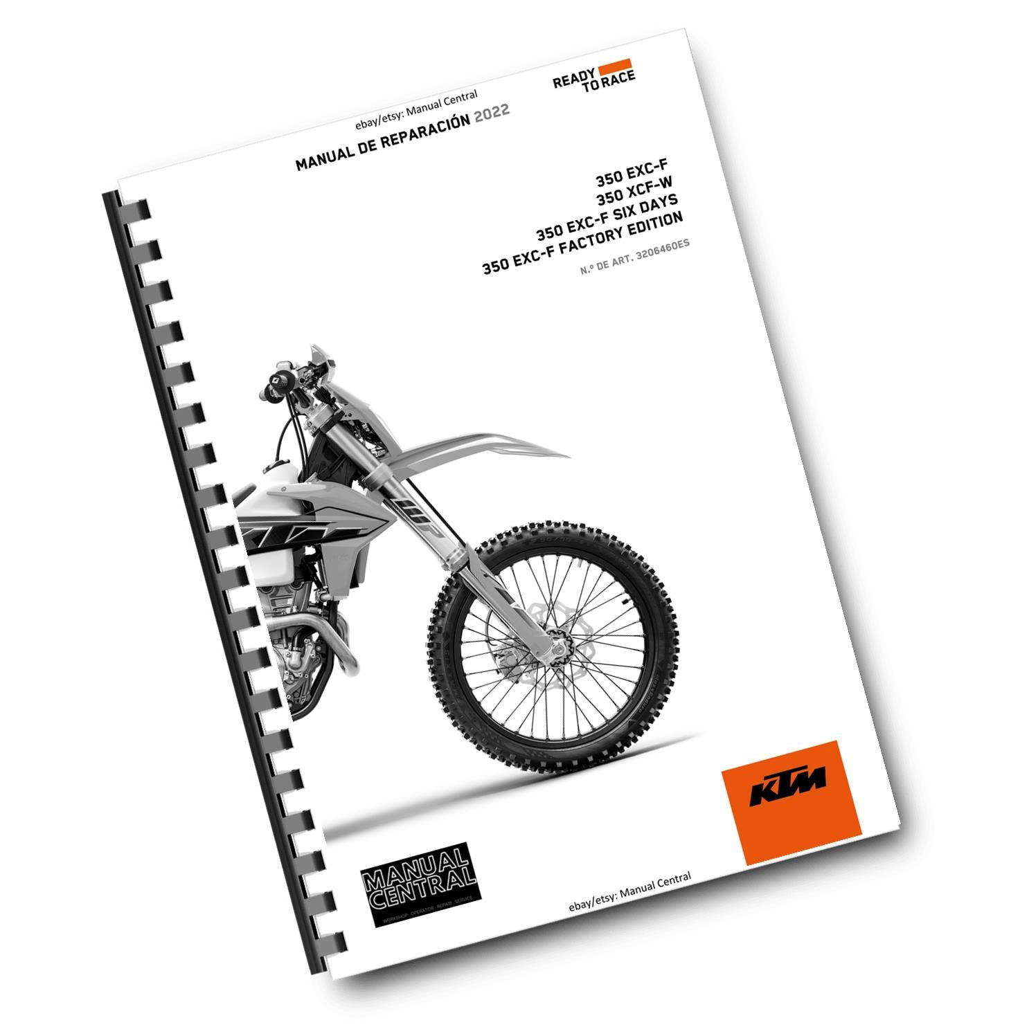 SPANISH LANGUAGE - KTM 2022 - 350 XCF-W EXC-F SIX DAYS - MANUAL DE REPARACION
