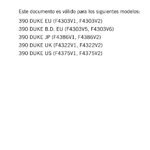 SPANISH LANGUAGE - KTM 2022 - 390 DUKE - MANUAL DE REPARACION