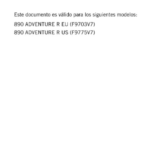 SPANISH LANGUAGE - KTM 2022 - 890 ADVENTURE R - MANUAL DE REPARACION