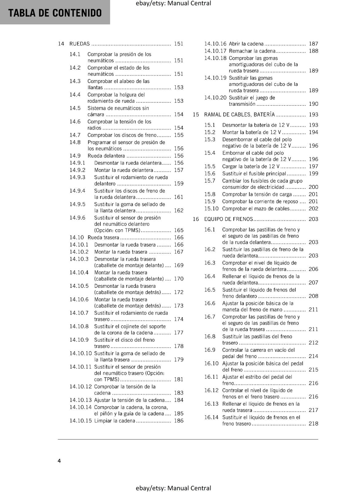 SPANISH LANGUAGE - KTM 2022 - 890 ADVENTURE R - MANUAL DE REPARACION