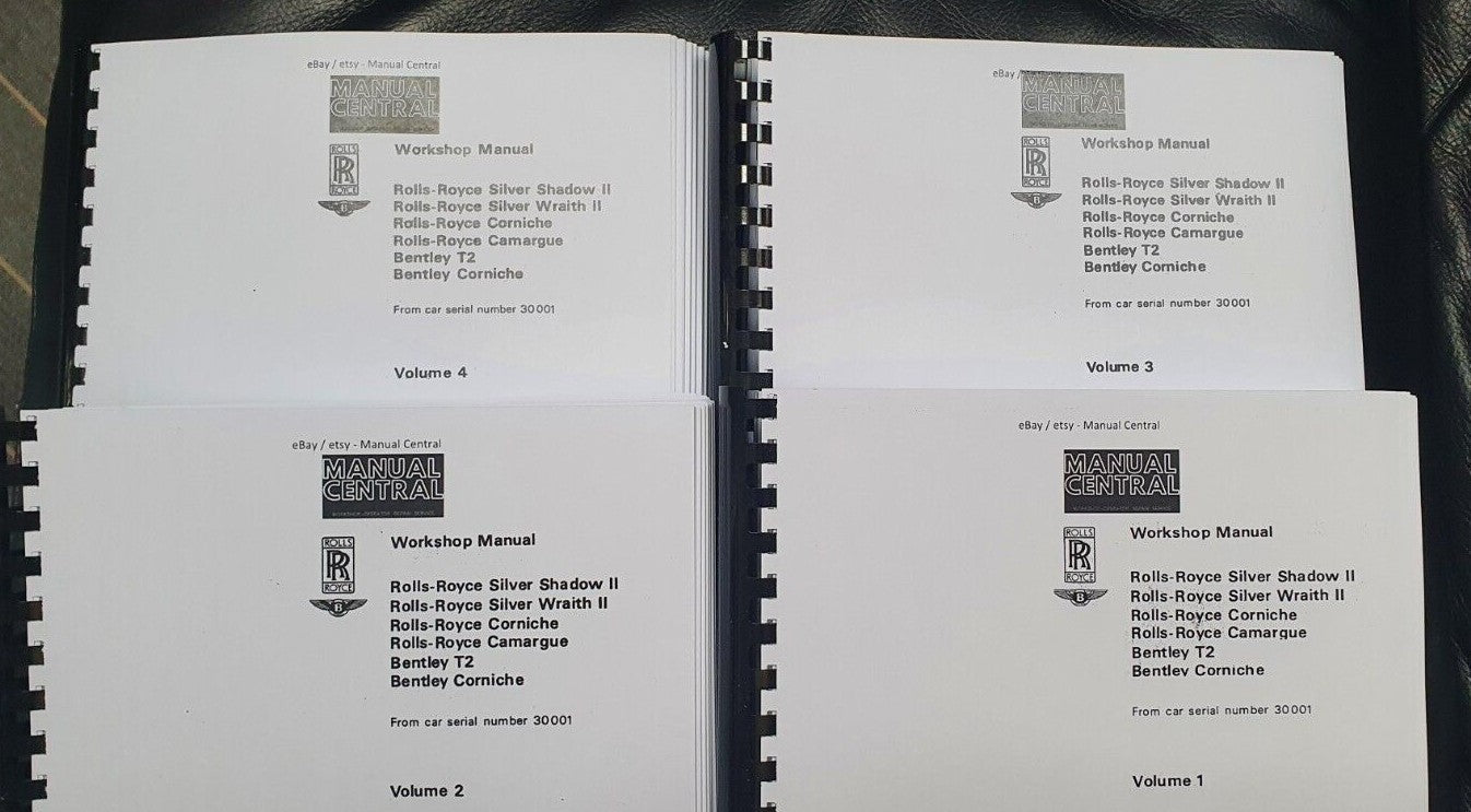 ROLLS ROYCE SILVER SHADOW II / WRAITH II / CORNICHE WORKSHOP 1977 - 1980 TSD4200